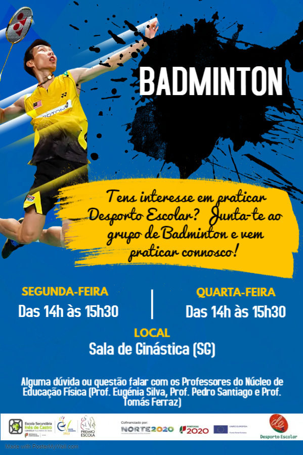Badminton Poster - Made with PosterMyWall
