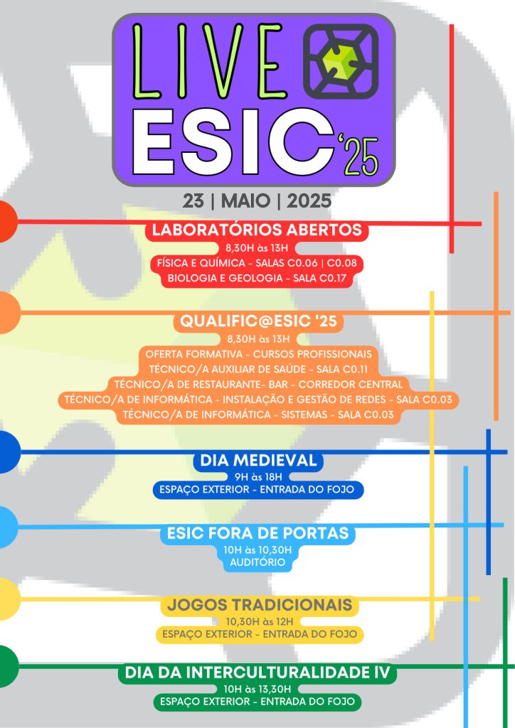 Cartaz LIVE ESIC 25