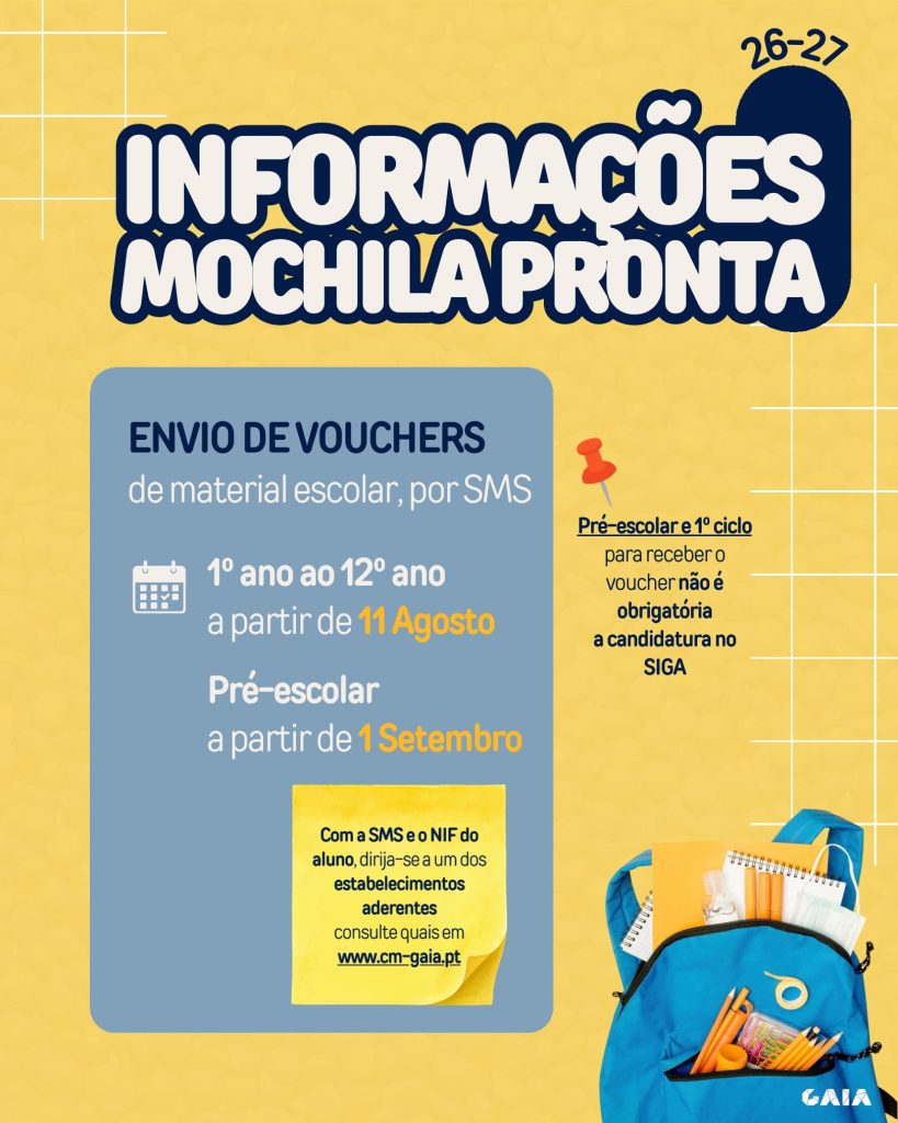 Cartaz Mochila Pronta
